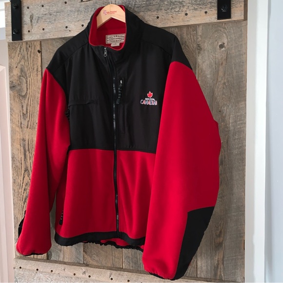Men’s XL COLORADO TIMBERLINE Thick Red Fleece Coat MOLSON CANADIAN EXCELLENT - Picture 6 of 15